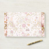 Romantic floral garden post-it® notes (Op bureau)