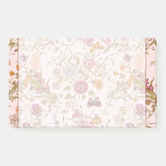 Romantic floral garden post-it® notes (Voorkant)