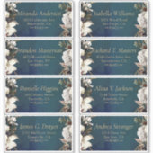 Romantic Floral Gold WreatAddress Label (Voorkant)