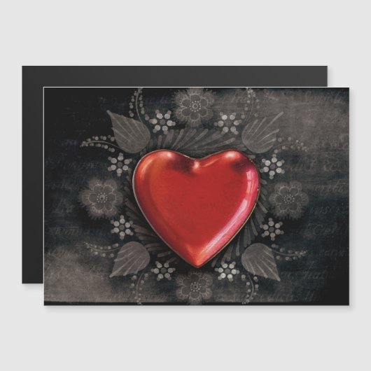 Romantic Floral Heart Valentijn Love (Voorkant / Achterkant)