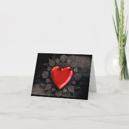 Romantic Floral Heart Valentijn Love Feestdagen Kaart