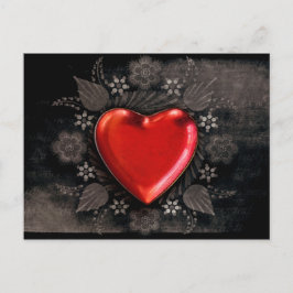 Romantic Floral Heart Valentijn Love Feestdagenkaart