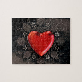 Romantic Floral Heart Valentijn Love Legpuzzel
