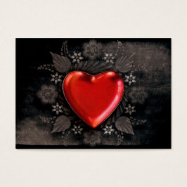 Romantic Floral Heart Valentijn Love Visitekaartjes