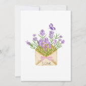 Romantic Floral Illustration with Love Message Kaart (Voorkant)