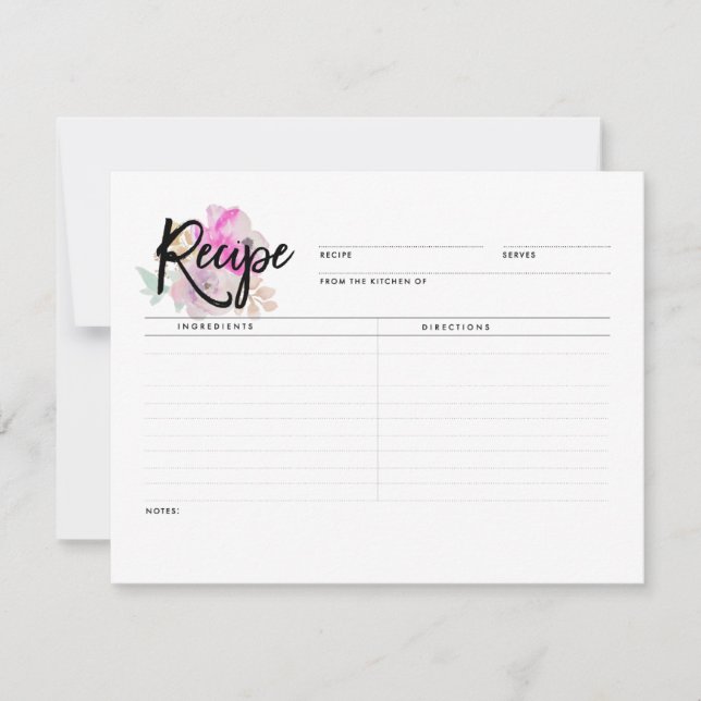 Romantic Floral | Kaarten die worden ontvangen (Voorkant)