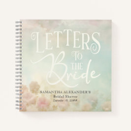 Romantic Floral Letters To The Bride Guestbook Notitieboek