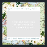 Romantic Floral Map reisthema Foto Booth Prop Poster<br><div class="desc">Een leuke reisthemafoto-foto-ingang - een vierkant Instagram-lijst met een grootte van 30 x 30 inch past 1-2 gasten tegelijk aan en is een grote hit op elke doelbruiloft-feestdag! Monteer de afdruk met kleefmiddel op een schuimbord (zie de meeste ambachtelijke en hobbywinkels) en snijd vervolgens het grijze gebied uit om een...</div>