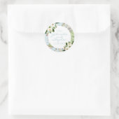 Romantic Floral Map Travel Theme Favor Label (Tas)