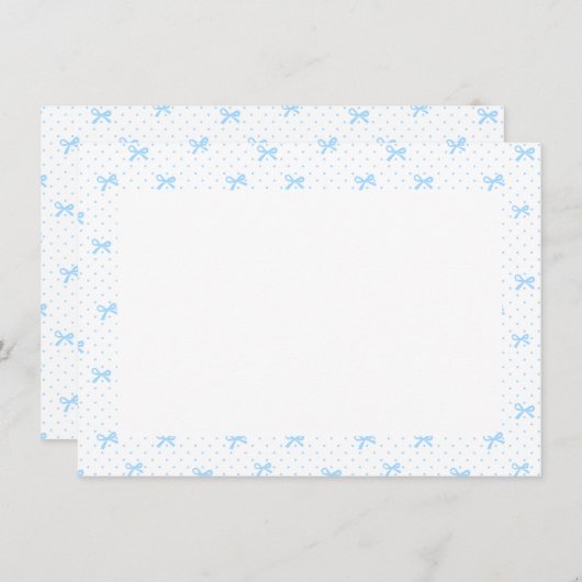 Romantic Floral Monogram Notecard Bedankkaart (Voorkant / Achterkant)