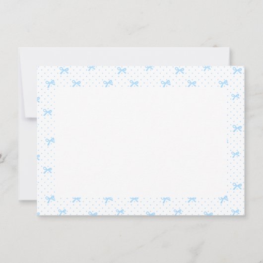 Romantic Floral Monogram Notecard Bedankkaart (Voorkant)