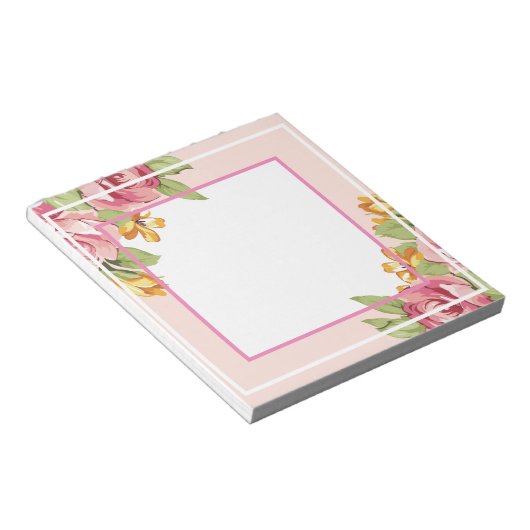 Romantic Floral Notitieblok (Schuin)