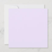 Romantic Floral Paars Pink Square Save the Date (Achterkant)