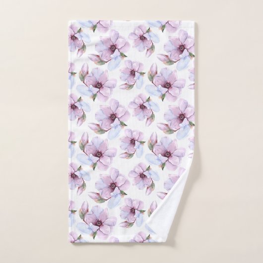 Romantic Floral Pattern Bad Handdoek (Handdoek)