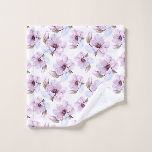 Romantic Floral Pattern Bad Handdoek (Wasdoekje)