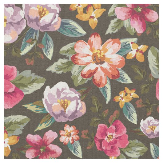 Romantic Floral Pattern | bloemen Stof (Close Up)