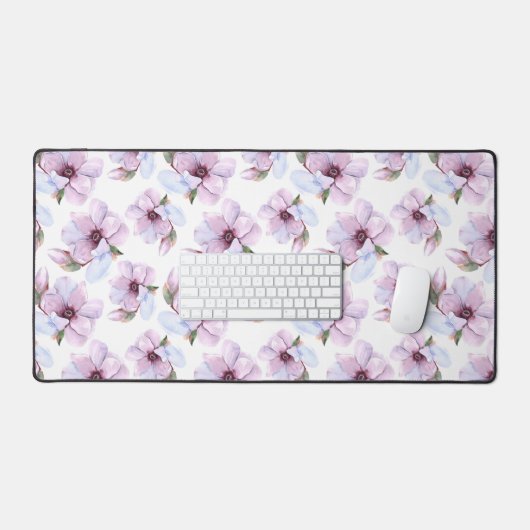 Romantic Floral Pattern Bureaumat (Keyboard & Muis)