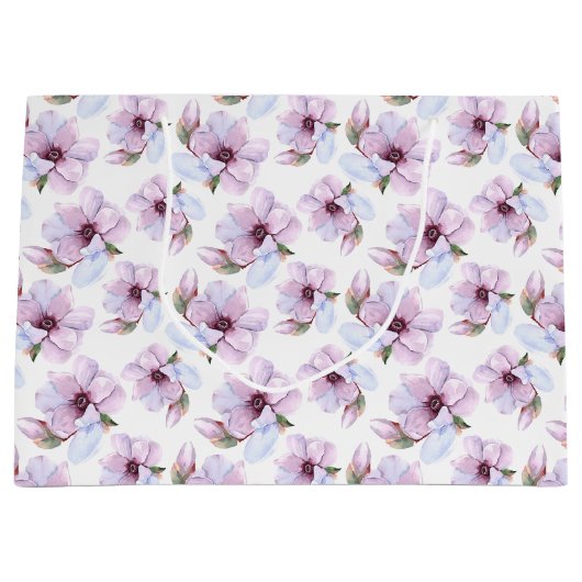 Romantic Floral Pattern Groot Cadeauzakje (Voorkant)