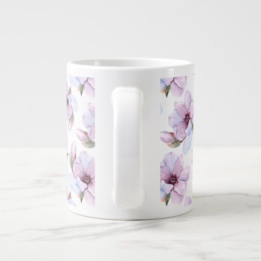 Romantic Floral Pattern Grote Koffiekop (Achterkant)