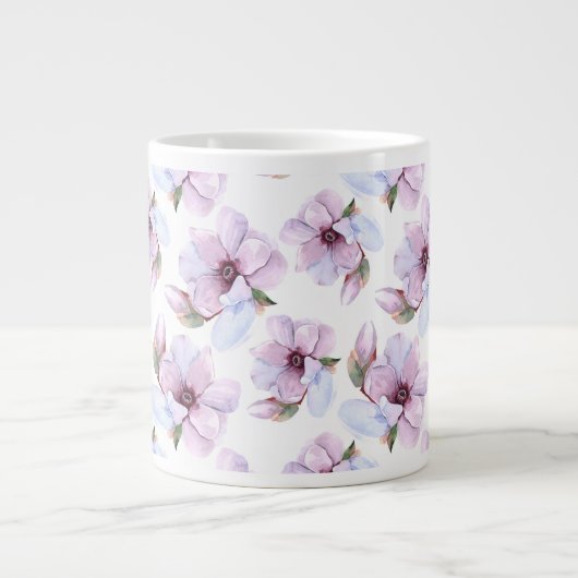 Romantic Floral Pattern Grote Koffiekop (Voorkant)