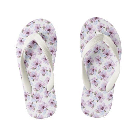 Romantic Floral Pattern Kinder Teenslippers (Voetbed)