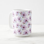 Romantic Floral Pattern Koffiemok (Voorkant links)