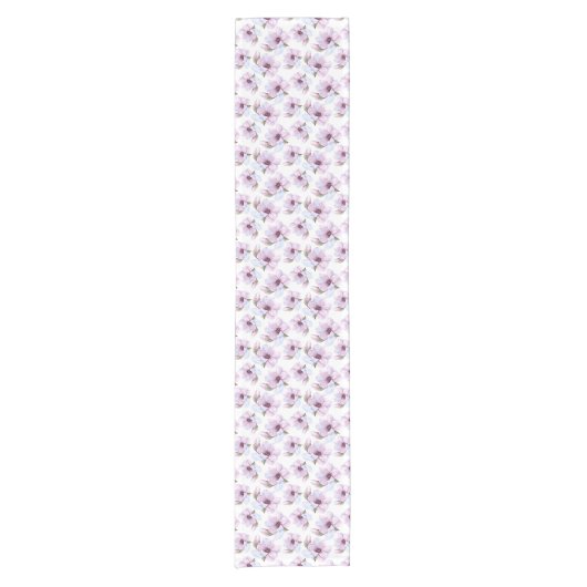 Romantic Floral Pattern Korte Tafelloper (Voorkant)