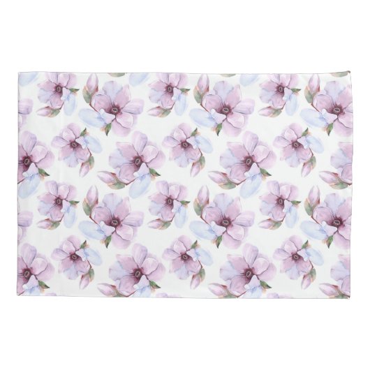Romantic Floral Pattern Kussensloop (Achterkant-Links)