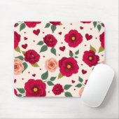 Romantic Floral Pattern Mouse Pad Muismat (Met muis)