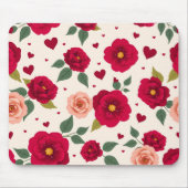 Romantic Floral Pattern Mouse Pad Muismat (Voorkant)
