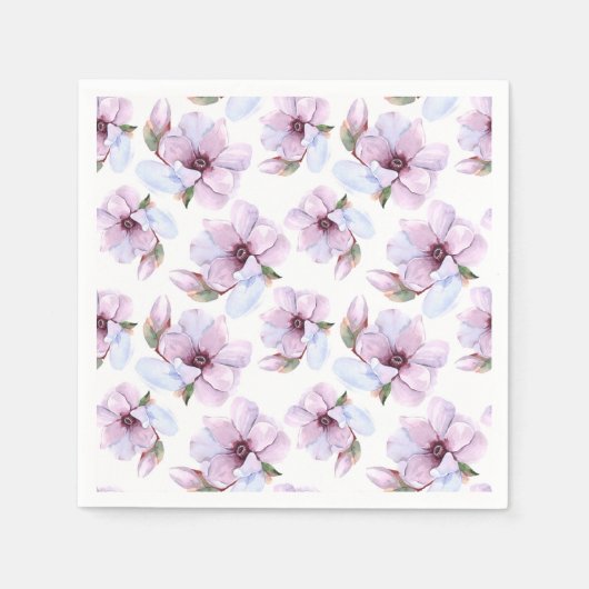 Romantic Floral Pattern Servet (Voorkant)
