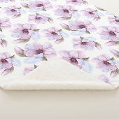 Romantic Floral Pattern Sherpa Deken (3/4)