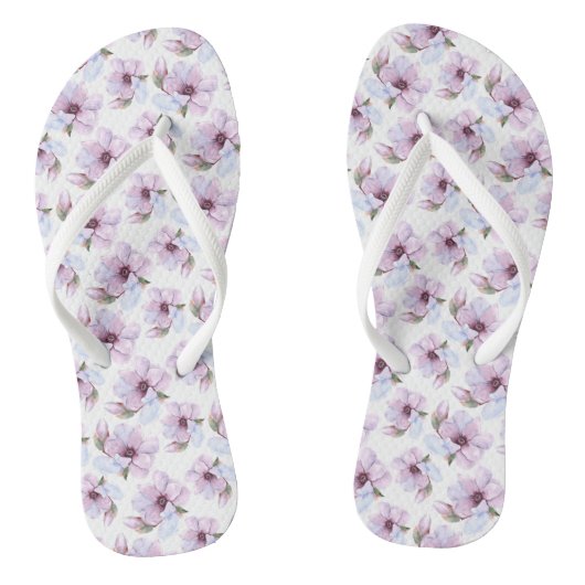 Romantic Floral Pattern Teenslippers (Voetbed)
