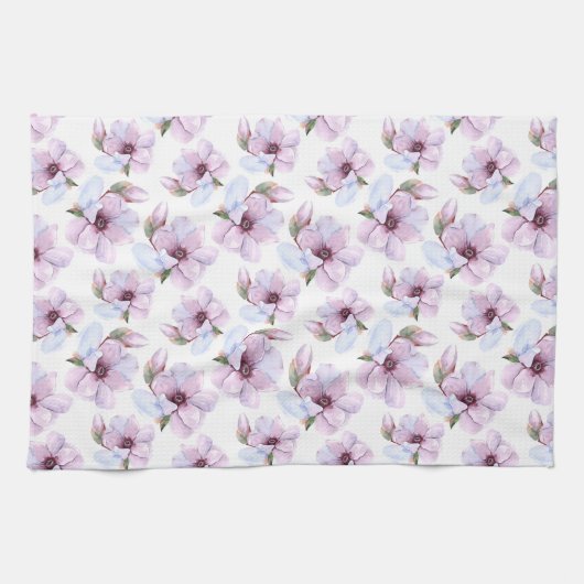 Romantic Floral Pattern Theedoek (Horizontaal)