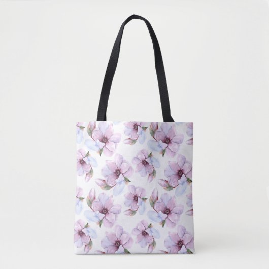 Romantic Floral Pattern Tote Bag (Voorkant)