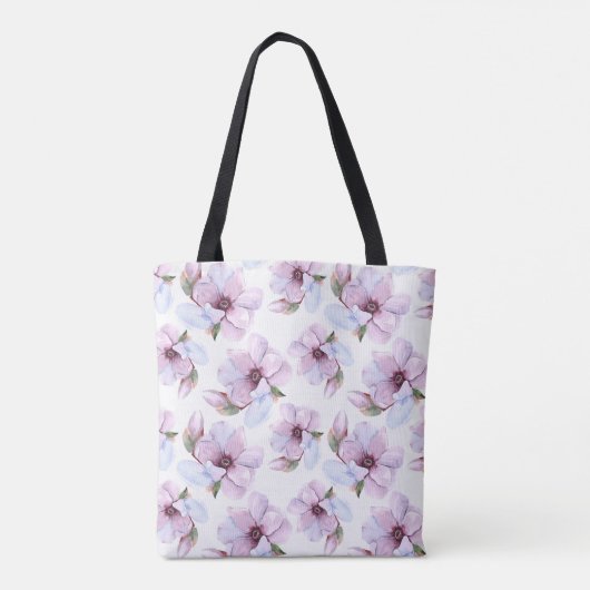Romantic Floral Pattern Tote Bag (Achterkant)