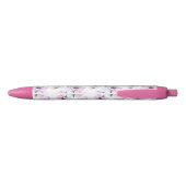 Romantic Floral Pattern Zwarte Inkt Pen (Achterkant)