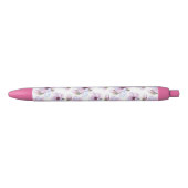 Romantic Floral Pattern Zwarte Inkt Pen (Voorkant)