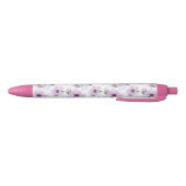 Romantic Floral Pattern Zwarte Inkt Pen (Bodem)