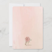 Romantic Floral Photo Vrijgezellenfeest Kaart (Achterkant)