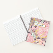 Romantic Floral Pink Notitieboek (Binnen)