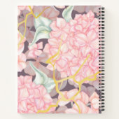Romantic Floral Pink Notitieboek (Achterkant)