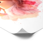 Romantic Floral Portrait Soft Valentine Love Art Poster (Hoek)