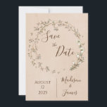 Romantic Floral Script Hand tekende chic Wedding Save The Date<br><div class="desc">romantisch simpel "sparen de datum". Een mooie herinnering om je familie en vrienden te sturen over je trouwdatum.</div>