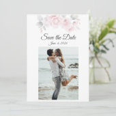 Romantic Floral sla de datumkaart op Save The Date (Staand voorkant)