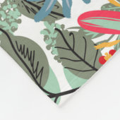 Romantic Floral soft Pink Green Pach Classic Fleece Deken (Hoek)