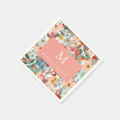 Romantic Floral soft Pink Green Pach Classic Servet (Hoek)