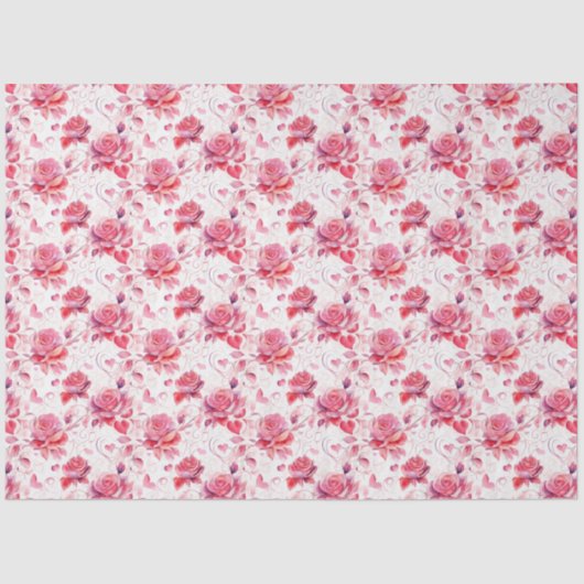 Romantic Floral Tissuepapier (Voorkant)