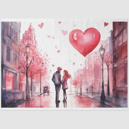 Romantic Floral Tissuepapier (Voorkant)