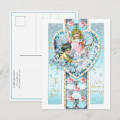 Romantic  Floral Valentijn Briefkaart (Voorkant / Achterkant)